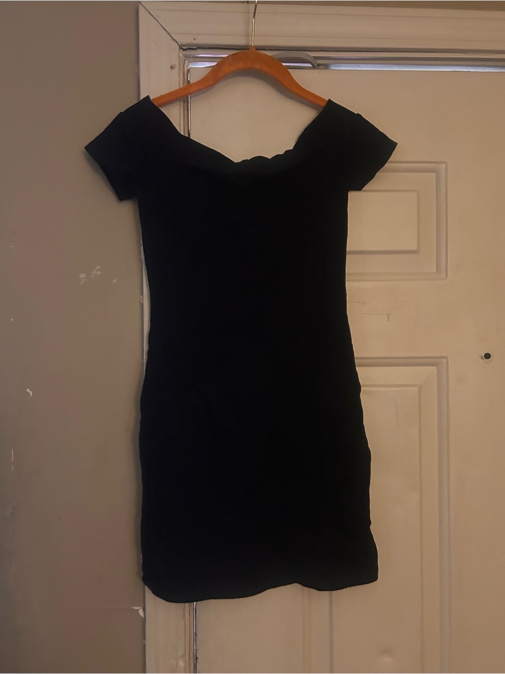 Forever 21 Black Off-Shoulder Mini Dress